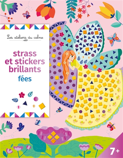 Strass et stickers brillants fées : pochette avec accessoires