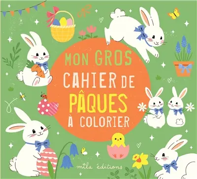 Mon gros cahier de Pâques à colorier