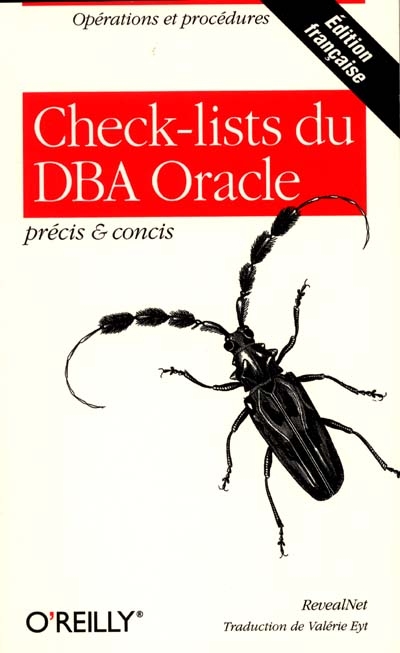 Checklists du DBA Oracle