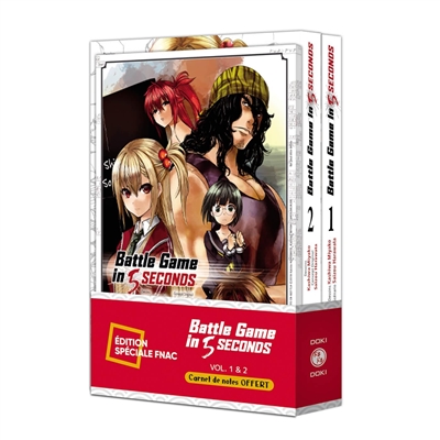 Battle game in 5 seconds : pack spécial vol. 01 et 02 + carnet de notes offert