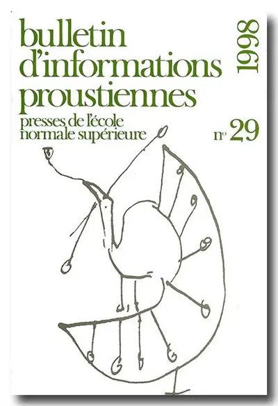 Bulletin d'informations proustiennes, n° 29