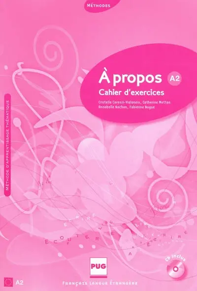 A propos A2 : cahier d'exercices