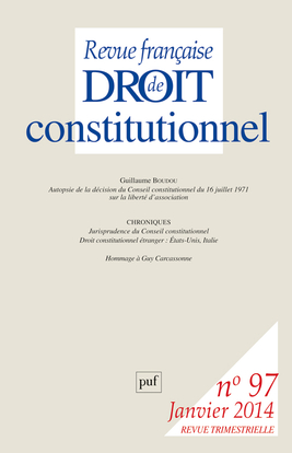 Revue française de droit constitutionnel, n° 97