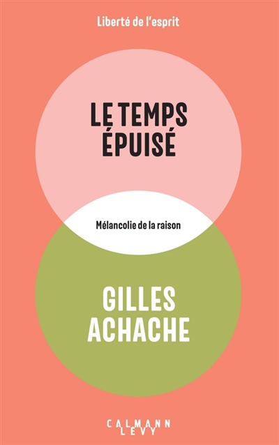Le temps épuisé : mélancolie de la raison
