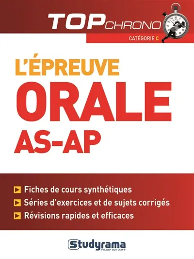 L'épreuve orale AS-AP : catégorie C