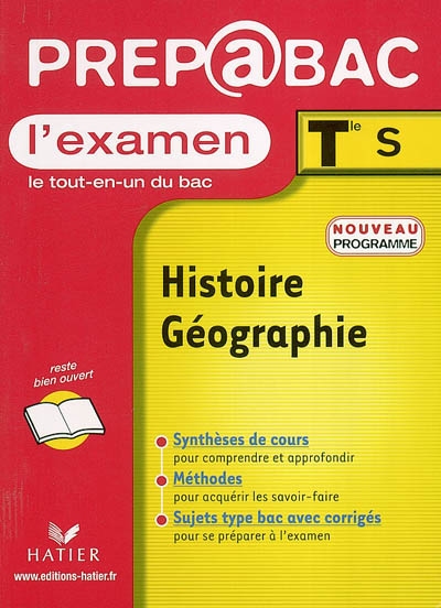 Histoire géographie Terminale S : l'examen