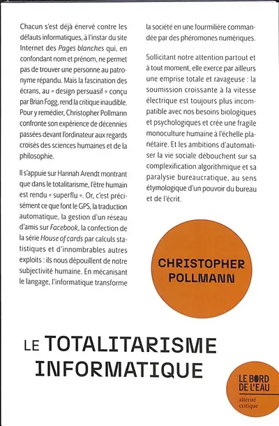 Le totalitarisme informatique