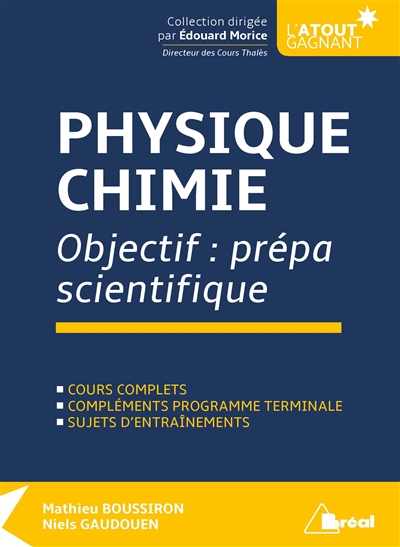 Physique chimie : objectif...