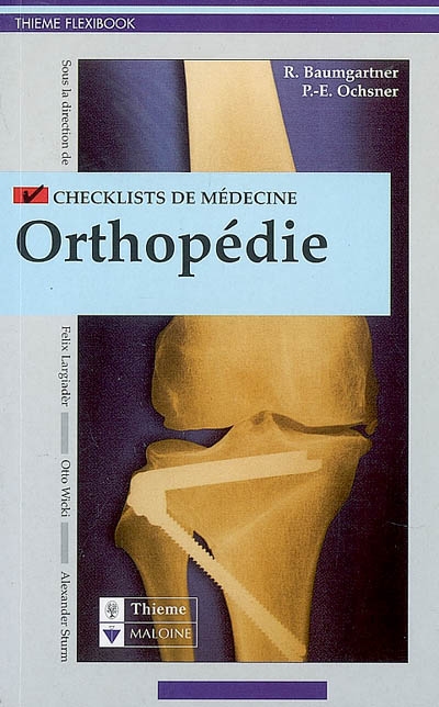 Checklists orthopédie