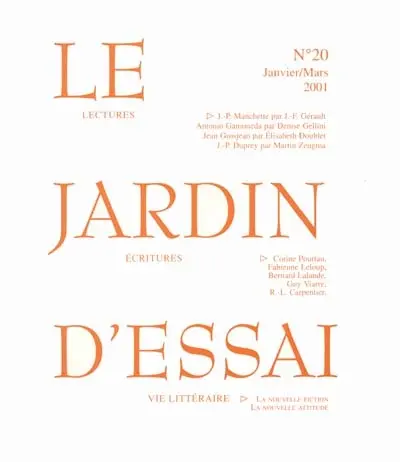 Jardin d'essai (Le), n° 20