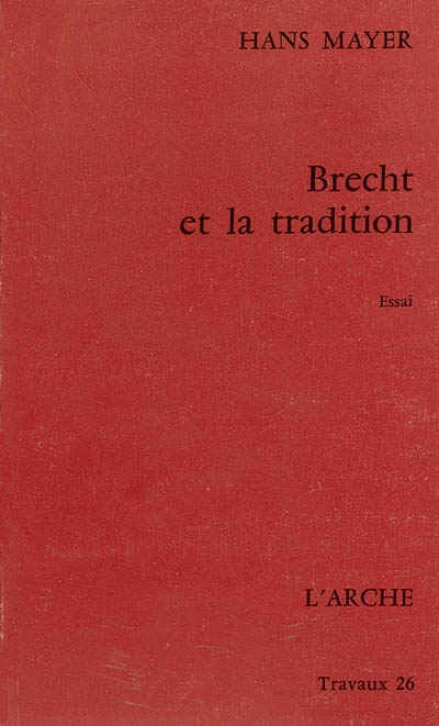 Brecht et la tradition
