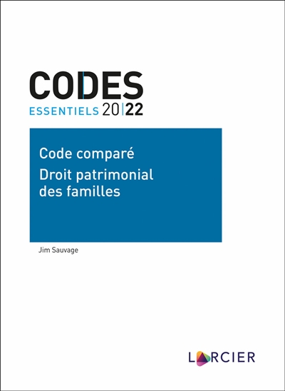 Code comparé : droit patrimonial des familles : 2022