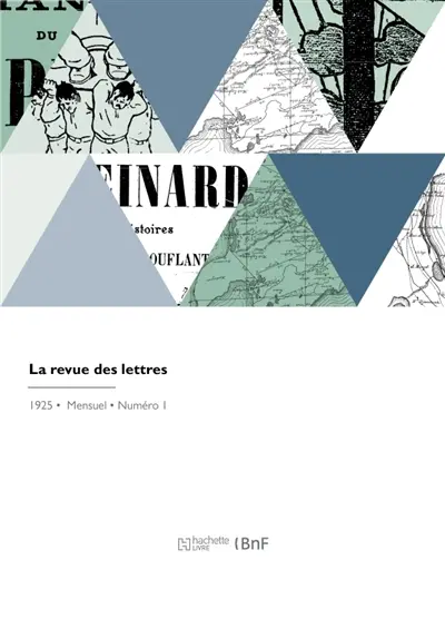 La revue des lettres