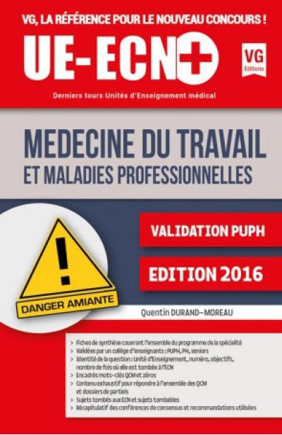 Médecine du travail et maladies professionnelles : validation PUPH