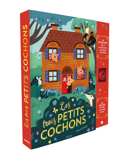 les trois petits cochons : une histoire du soir à lire dans le noir !