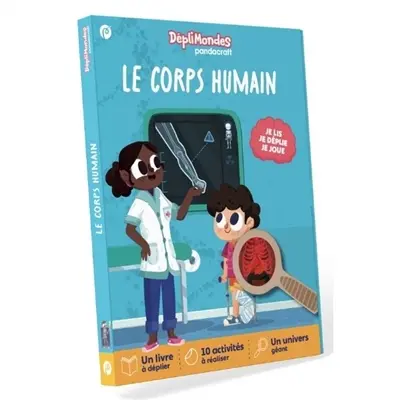 Le corps humain : DépliMondes dès 4 ans : Lis, déplie, joue et explore le corps humain avec ton livre-jeu devenu imagier géant !