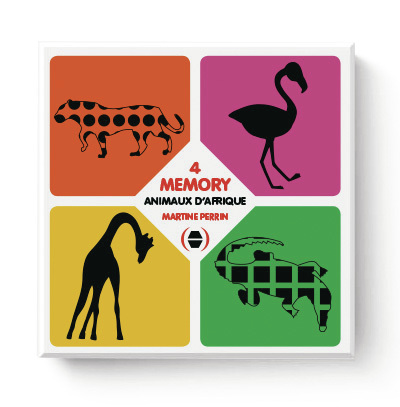 4 jeux de memory : animaux...