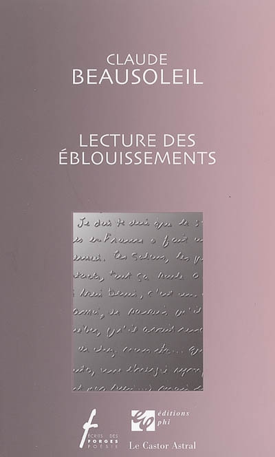 Lecture des éblouissements