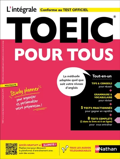 L'intégrale TOEIC pour tous : la méthode adaptée quel que soit votre niveau d'anglais : conforme au test officiel L'intégrale TOEIC pour tous : la méthode adaptée quel que soit votre niveau d'anglais : conforme au test officiel