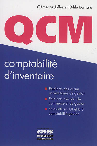 Comptabilité d'inventaire : QCM