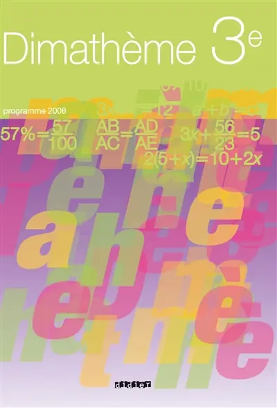 Dimathème 3e : programme 2008