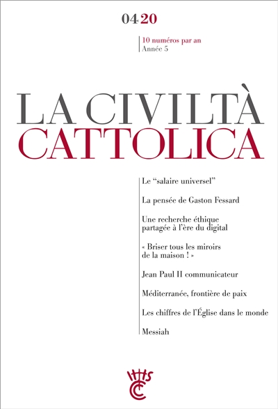 Civiltà cattolica (La), n° 4 (2020)