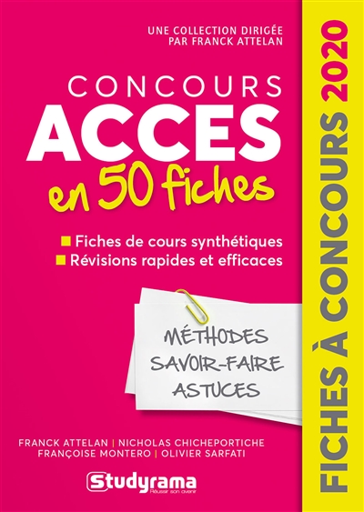 Concours Accès en 50 fiches...