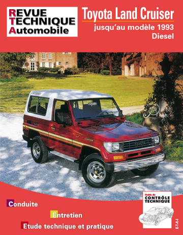 Revue technique automobile, n° 493.4. Toyota Land Cruiser LJ diesel, 85-93