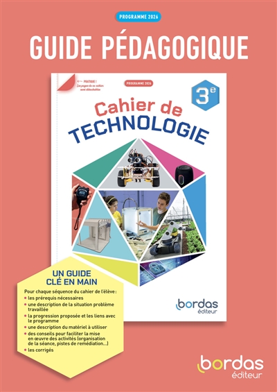 Cahier de technologie 3e :...