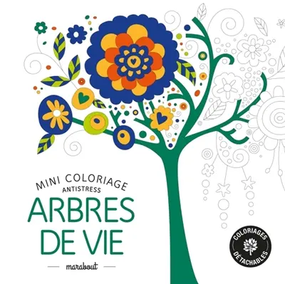 Arbres de vie : mini coloriage antistress