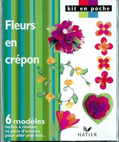 Fleurs en crépon