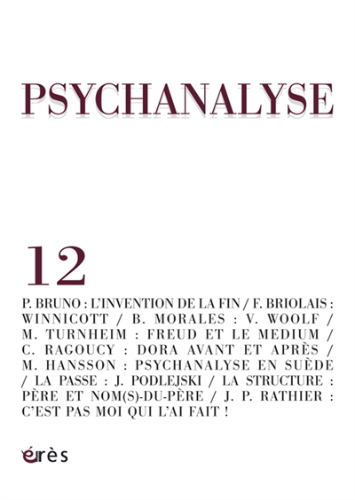 Psychanalyse, n° 12
