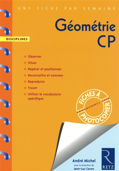 Géométrie CP : programmes 2008