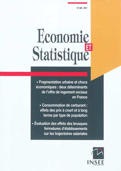 Economie et statistique, n° 446