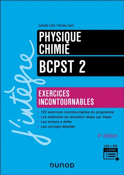 Physique, chimie, BCPST 2 : exercices incontournables
