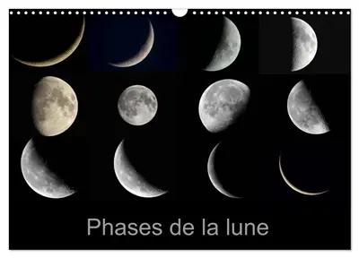 Phases de la lune (Calendrier mural 2026 DIN A3 vertical), CALVENDO calendrier mensuel : Les différentes phases de la lune du premier au dernier croissant