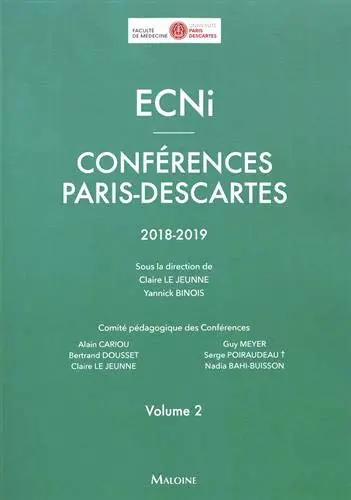 ECNi : conférences Paris-Descartes : 2018-2019. Vol. 2