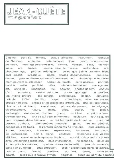 Jean-Quête magazine
