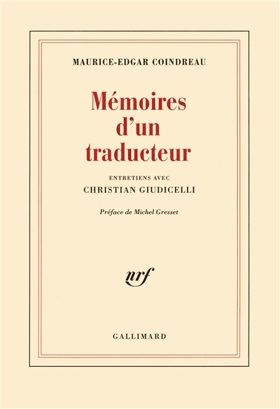 Mémoires d'un traducteur : entretiens avec Christian Giudicelli