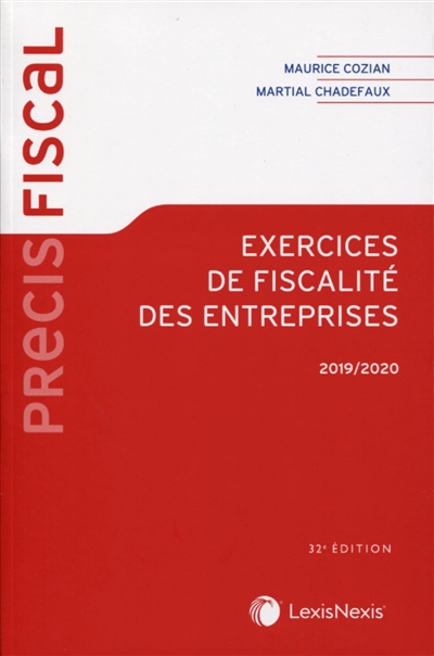 Exercices de fiscalité des entreprises : 2019-2020