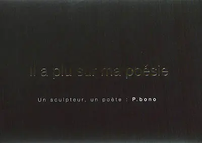 Il a plu sur ma poésie