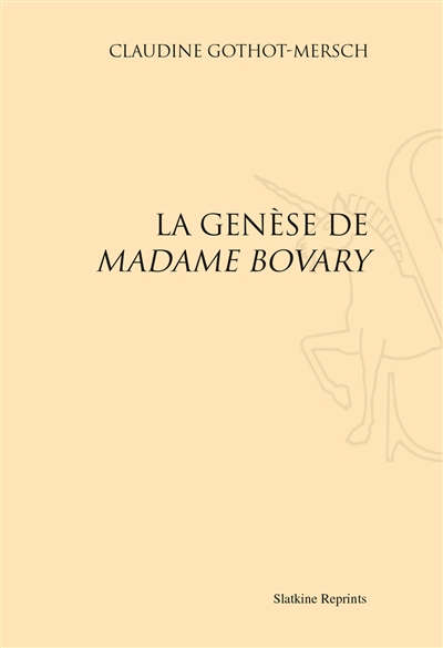 La genèse de Madame Bovary