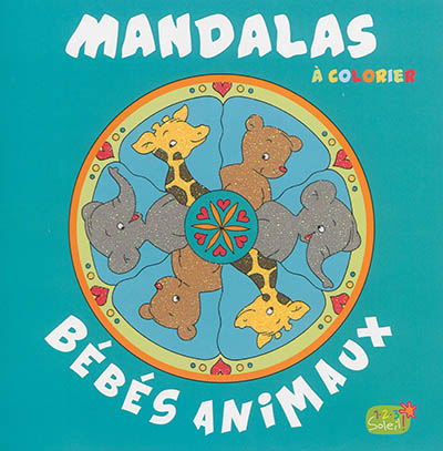 Mandalas à colorier : bébés animaux