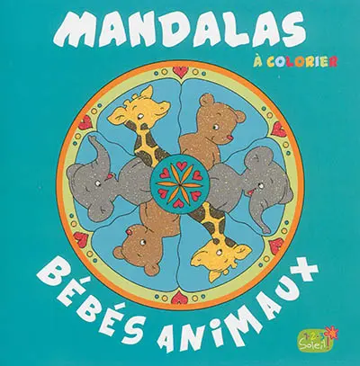 Mandalas à colorier : bébés animaux