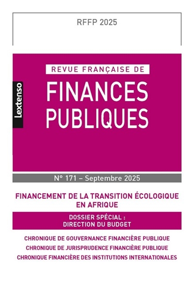 Revue française de finances...