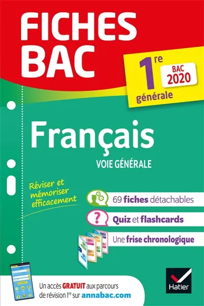 Français voie générale, 1re générale : bac 2020