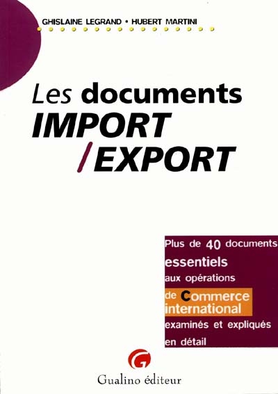Les documents import-export