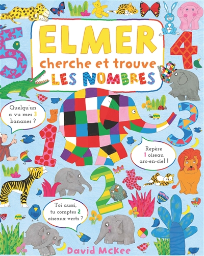 Elmer cherche et trouve : les nombres