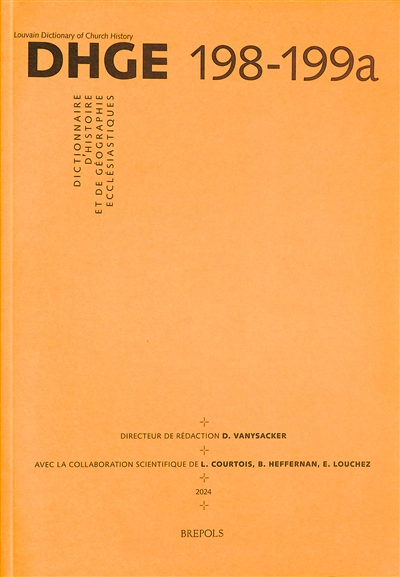 Dictionnaire d'histoire et de géographie ecclésiastiques. Vol. 34. Fascicule 198-199a