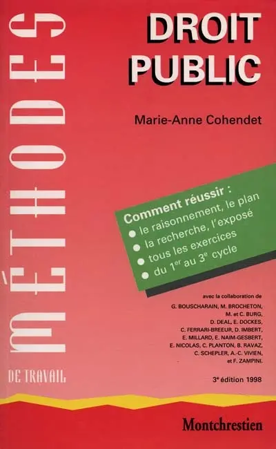 Méthodes de travail en droit public